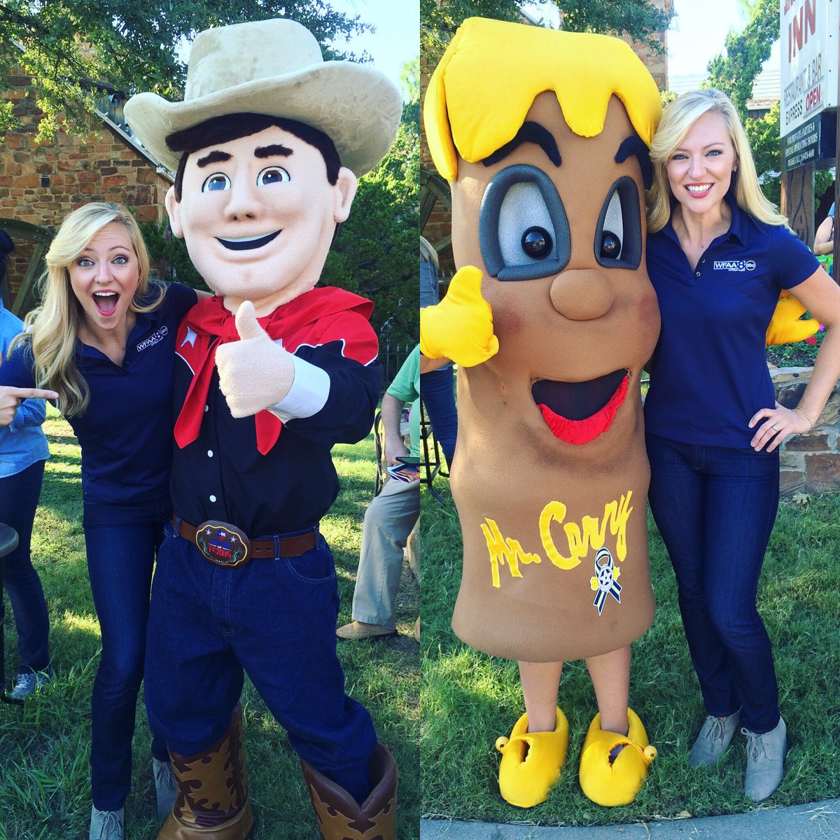 ColleenWeather's tweet image. Big thanks to @StateFairOfTX for having @wfaachannel8 out for opening day!! #sharethefair