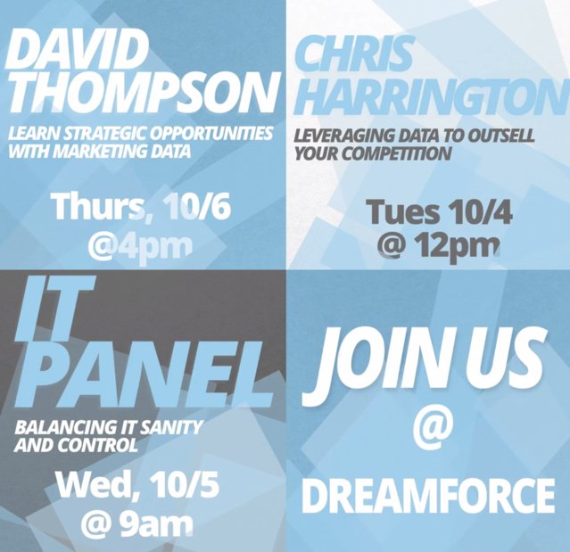 Heading to #DF16? Add these amazing sessions in your <a href="/dreamforce/">Dreamforce</a> agenda builder today! #DoYouDomo domo.ly/2d2jMX4