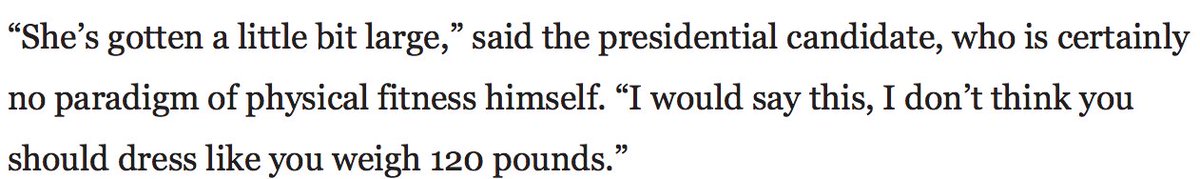 Oh, and in 2013 Trump literally criticized Kim Kardashian's weight...while she was pregnant. bit.ly/2cH1T42
