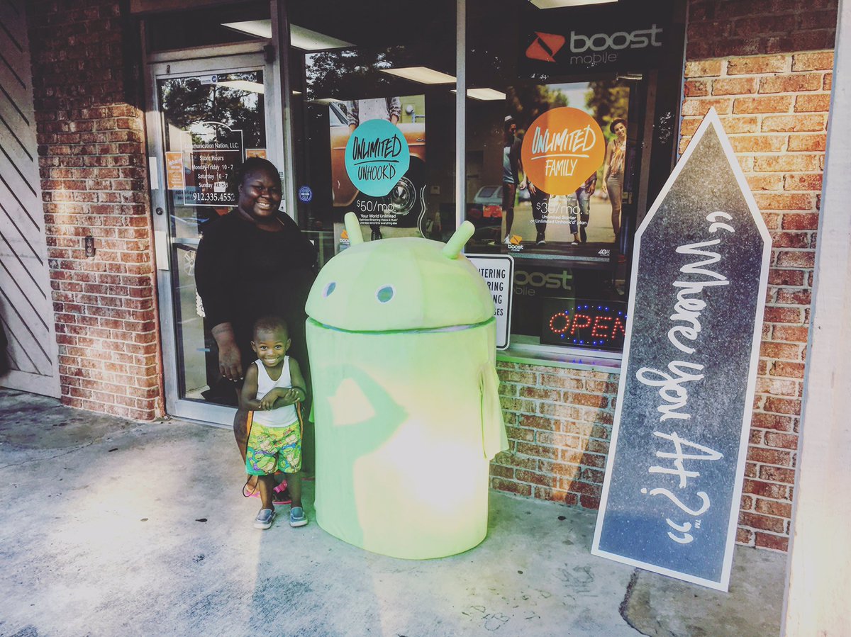 BoostCNation's tweet photo. #WYAweekend  #ANDROID #SAVANNAH #Boostmobile @BScarlett_SPG https://t.co/9rLa8wdrlW