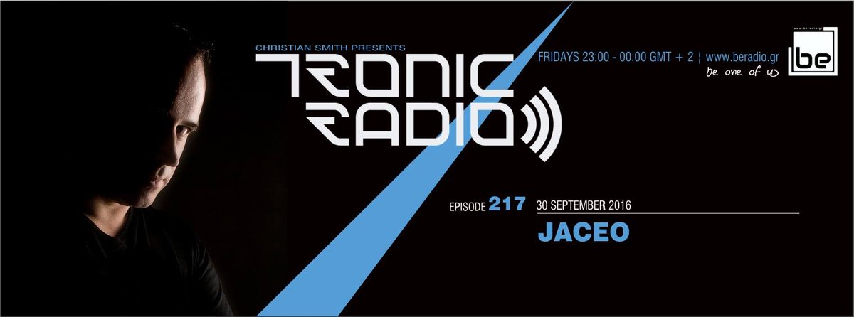 beradiogr's tweet photo. @CSmithLIVE pres. #TronicRadio featuring @jaceomusic on https://t.co/A4TIMUlY8x from 23:00 till 00:00gmt+2
#ChristianSmith #Jaceo #beradio https://t.co/BaIB20vosx