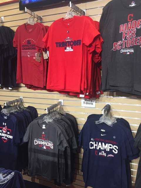 cleveland indians postseason t shirts