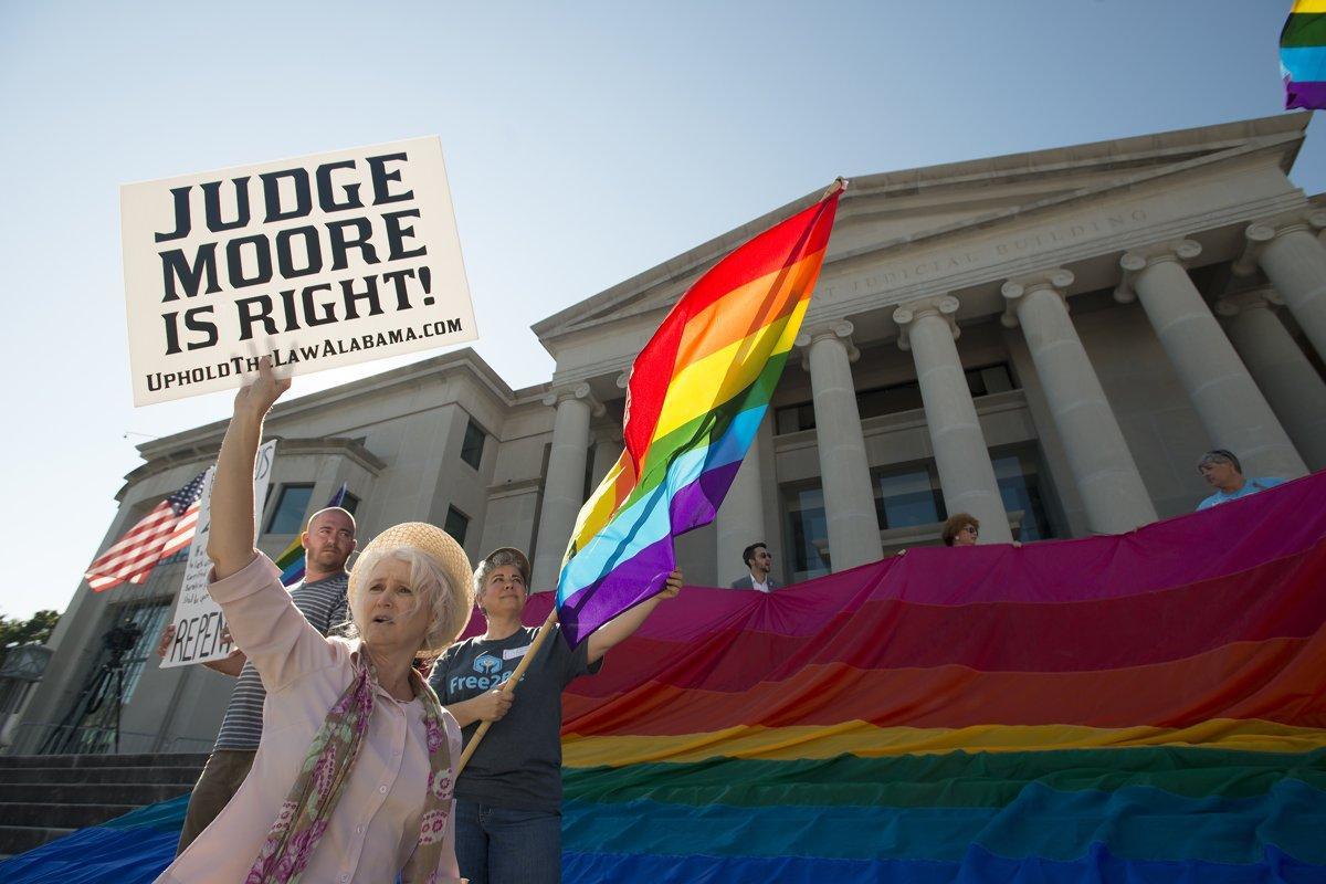 Alabama Chief Justice removed from bench for defying federal court’s gay marriage ruling