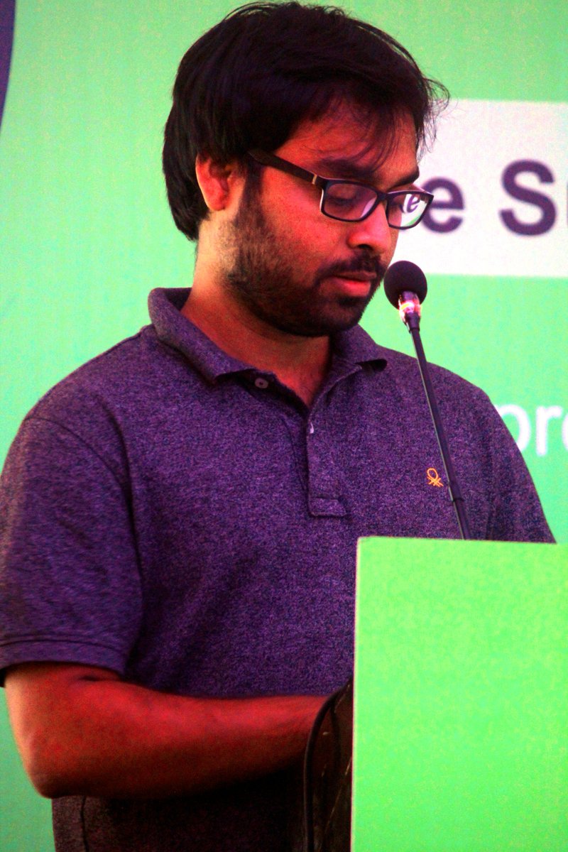 fuelproject's tweet photo. Nishant Singh @nishantsinghcs views on importance of FUEL on web and Demonstration of Online Contribution model of FUEL at #fuelgilt https://t.co/8JqkvZxQ3w