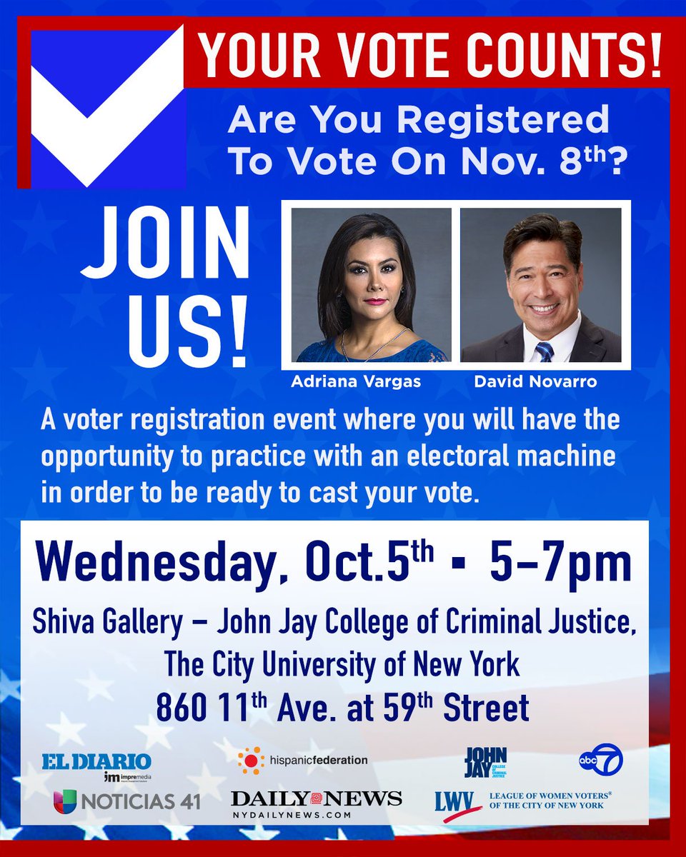 Are you registered to vote? Join us this Wednesday to make sure you are ready to make your voice count! ready2vote