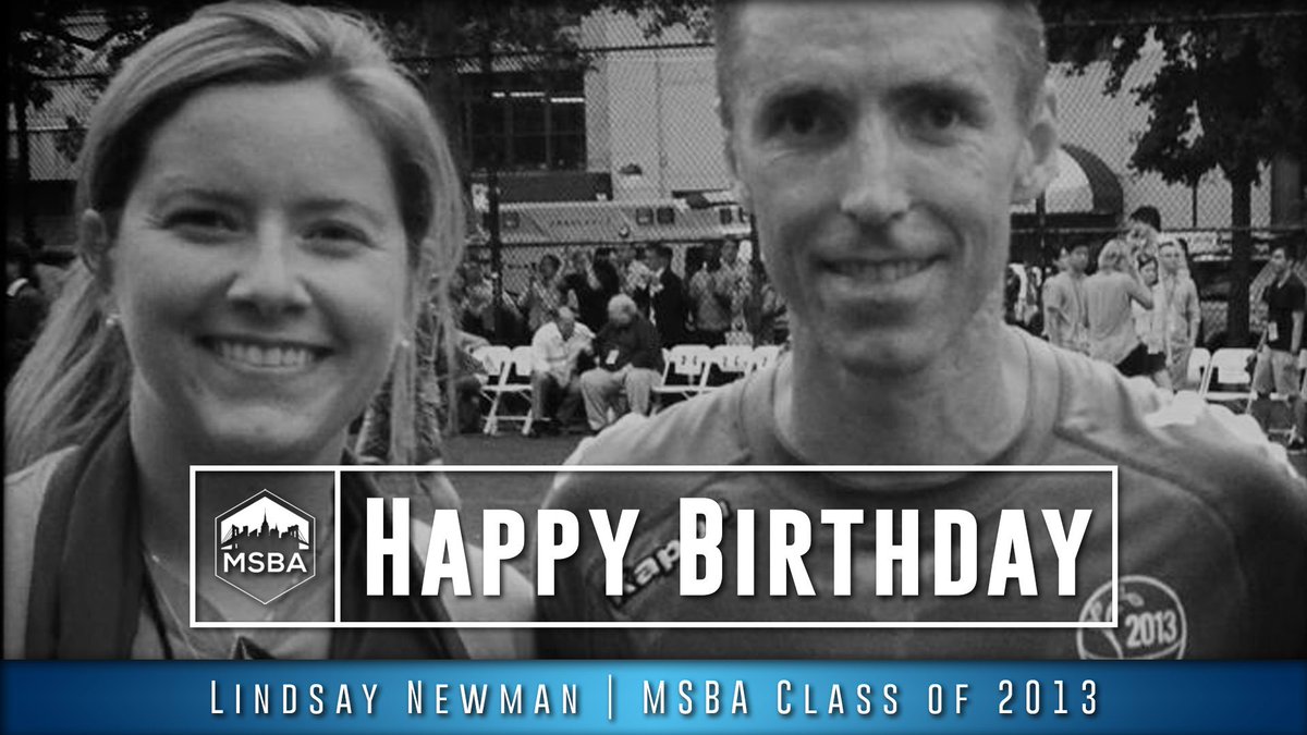 goMSBA's tweet photo. Happy Birthday to #MSBA13 alum Lindsay Newman! https://t.co/mBZoEbzsPz