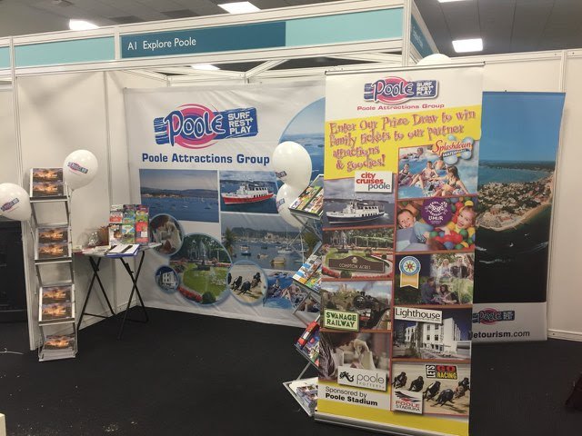 pooleattraction's tweet photo. Good evening @FamTravelShow we are looking forward to this weekend #familytravelshow - we are all set up A1 #explorepoole https://t.co/lTWTtbWWP4