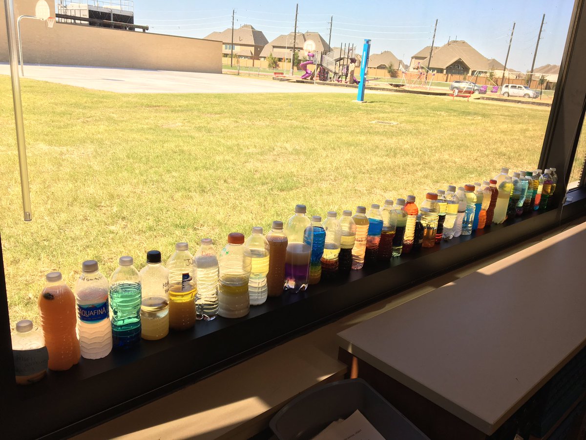 Mrs_Steves's tweet photo. Mixtures &amp; Solutions with a dash of Density thrown in! #mjejags #science https://t.co/kwzSDo4aGO