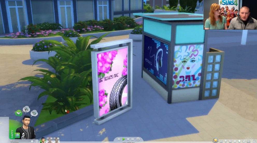 There's a dynamic signboard that can tell you about upcoming festivals. You can place this on your lot too. #sims4 #cityliving