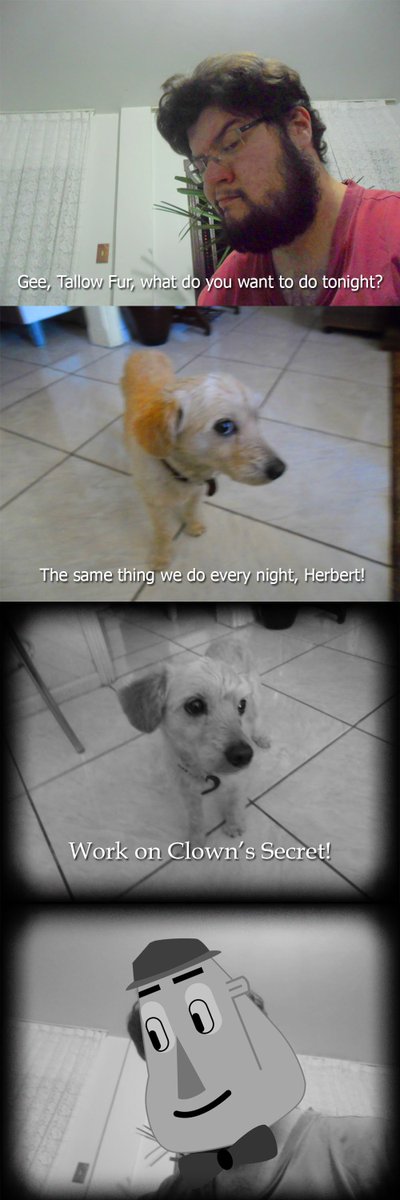 It's always good to have a compadre to help with the day to day decisions. <a href="/ClownsSecret/">Clown's Secret Team</a> #gamedev #indiedev