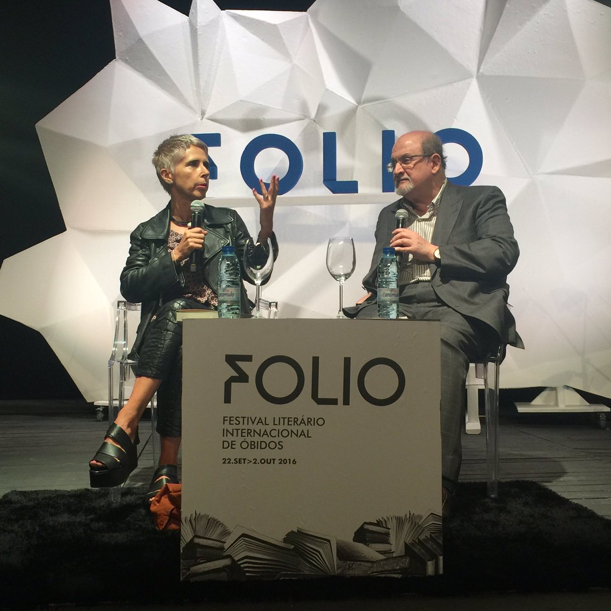 Salman Rushdie agora Folio. #folio #foliofestival