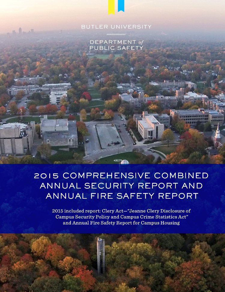 ButlerUpolice's tweet photo. Our Annual Security Report (ASR) has been sent to your Butler email account. View report: https://t.co/aGCeuQf8IO #BUsafe #BUaware https://t.co/WpfZvS2epX