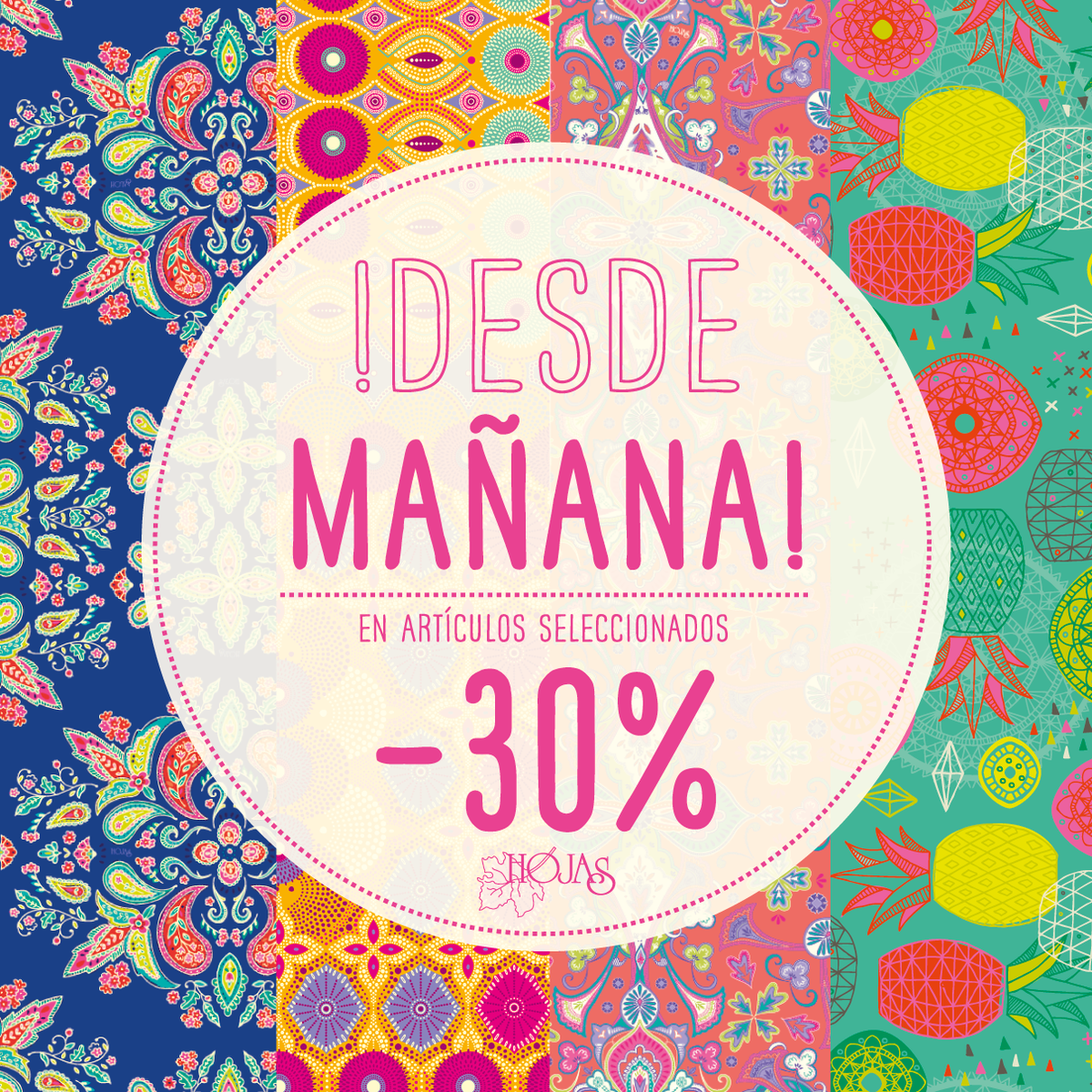 ¡Mañana llega nuestro mes de descuentos! -30% en artículos seleccionados!! #descuentos #Promocion