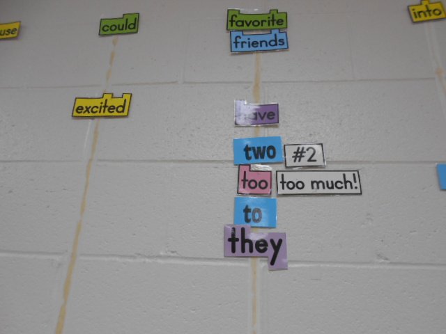 Our French and English word walls are growing! #5EF