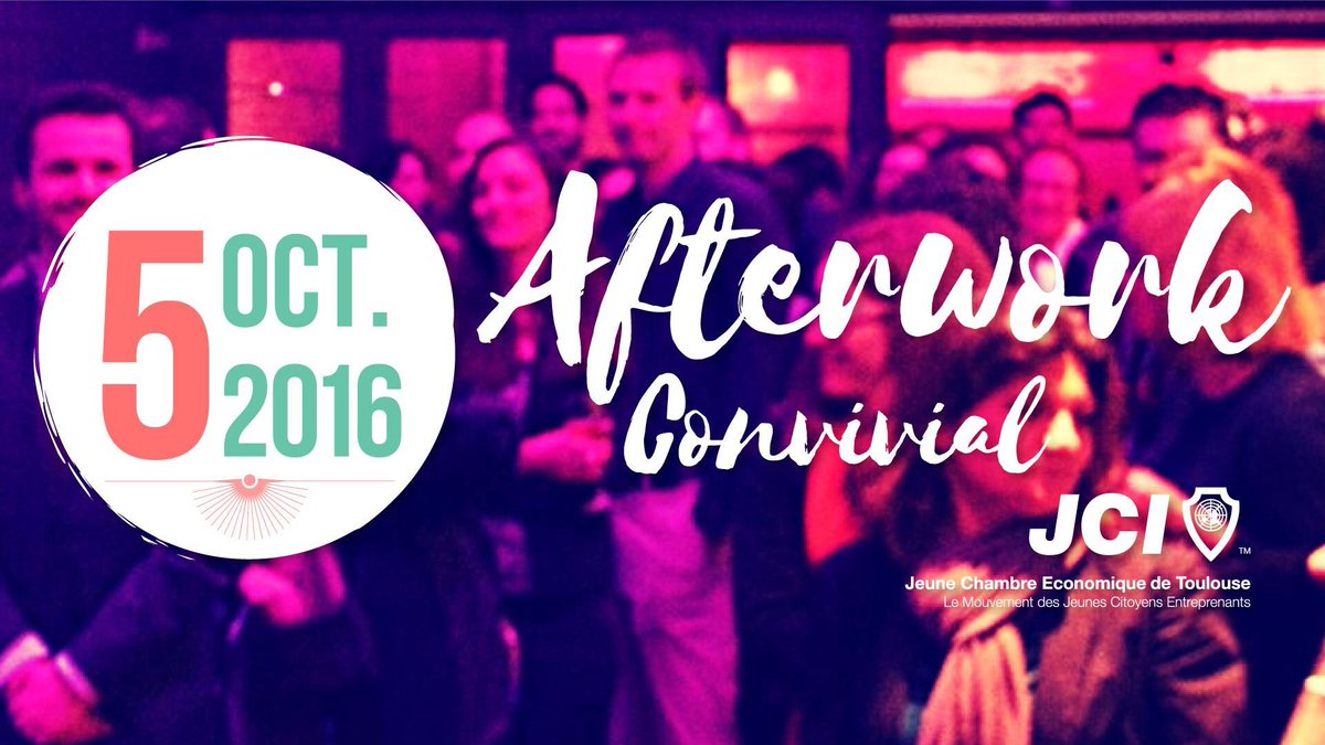 Rendez-vous mercredi prochain pour notre afterwork convivial 😉 up.morning.com/jcetoulouse <a href="/JCE_France/">jce_france</a> @JCE_Occitanie