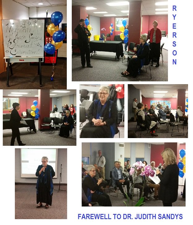 As we welcome our new President <a href="/RyersonU/">Ryerson University</a> today, we also said good-bye last night to a long-standing Ryersonian #JudithSandys <a href="/RyeSocialWork/">Ryerson Social Work</a>
