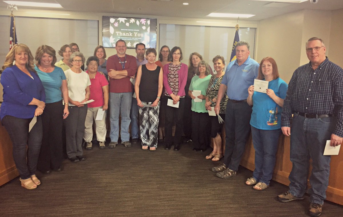 MissoulaCounty's tweet photo. Thank you to all our employees who celebrated 5, 10, 15, 20, 25, 30, 35 and 40 years with Missoula County! #msla #mslaco #localgov #service https://t.co/K8893xjmqK
