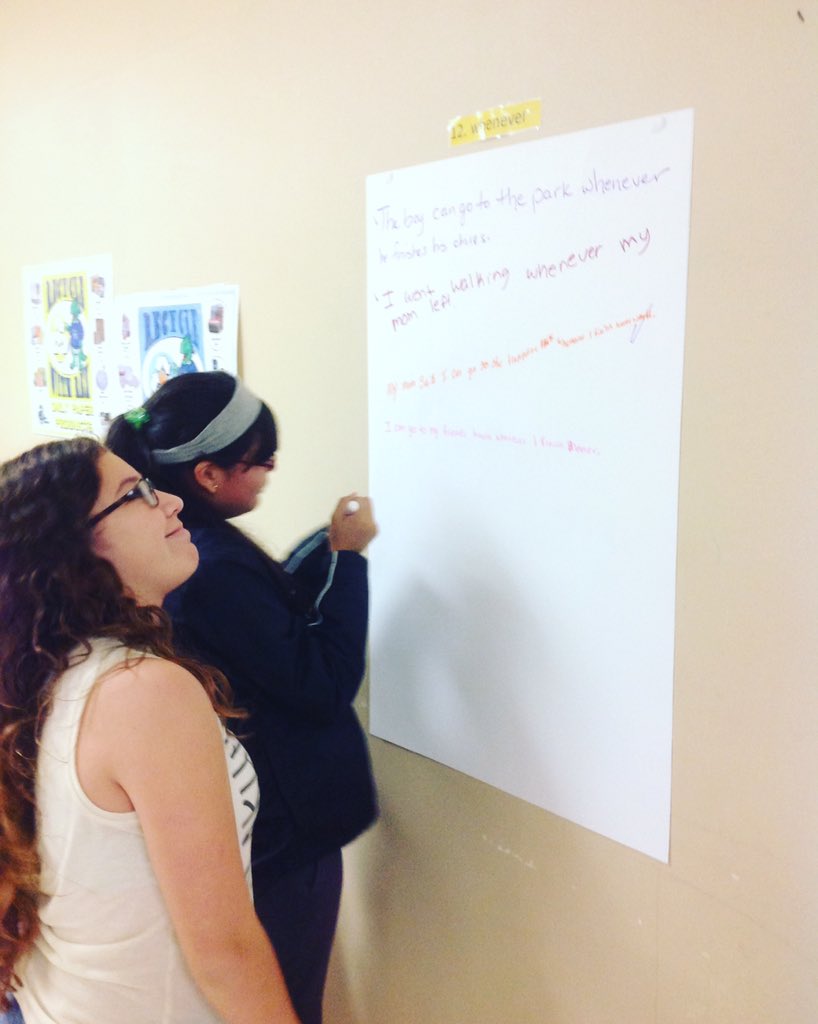 Since moving helps us learn, we have mastered writing complex sentences. <a href="/VikingsSMS/">Chester O Strickland</a> #StudentSuccess #sms72wrtgrocks #movingandlearning