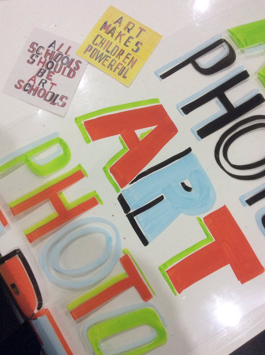 <a href="/LouiseClazey/">LouiseClazey</a> <a href="/RoundhaySchool/">Roundhay School</a> <a href="/BobandRoberta/">Bob&Roberta Smith</a> we've gone for a theme for our department this year... #artcrusaders
