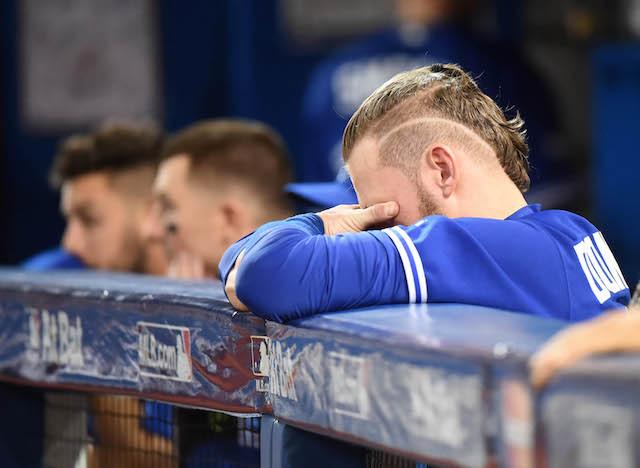 VICESports's tweet photo. REPORT: Toronto Blue Jays are a bunch of babies: https://t.co/jxYgBXSKle https://t.co/KyEUig4KZC