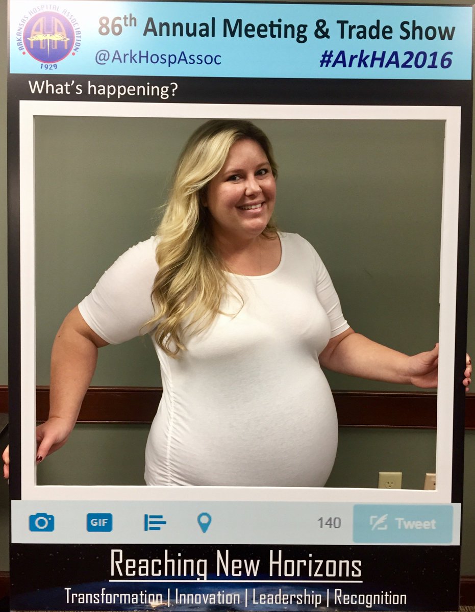 arkhospitals's tweet photo. Jenn will miss the contest you don’t have to! Find this frame & tweet your photo w/ #ArkHA2016 for your chance to win 1 of 3 $50 gift cards! https://t.co/BAlTzqE5IA