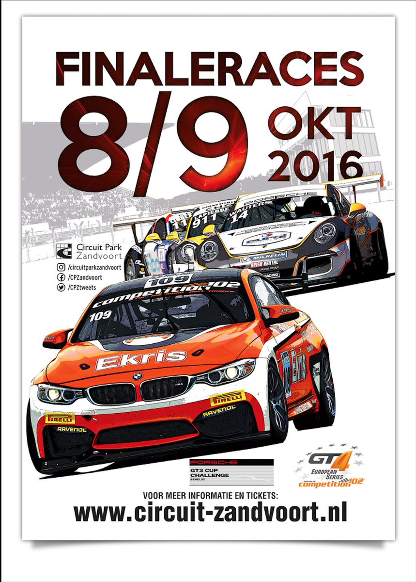 gt4series's tweet photo. Huge discount on paddock tickets for FINALERACES @CPZtweets @RacenZandvoort available at: https://t.co/vU9NAaBHik. Best price online! https://t.co/zEEZ6h1rBw