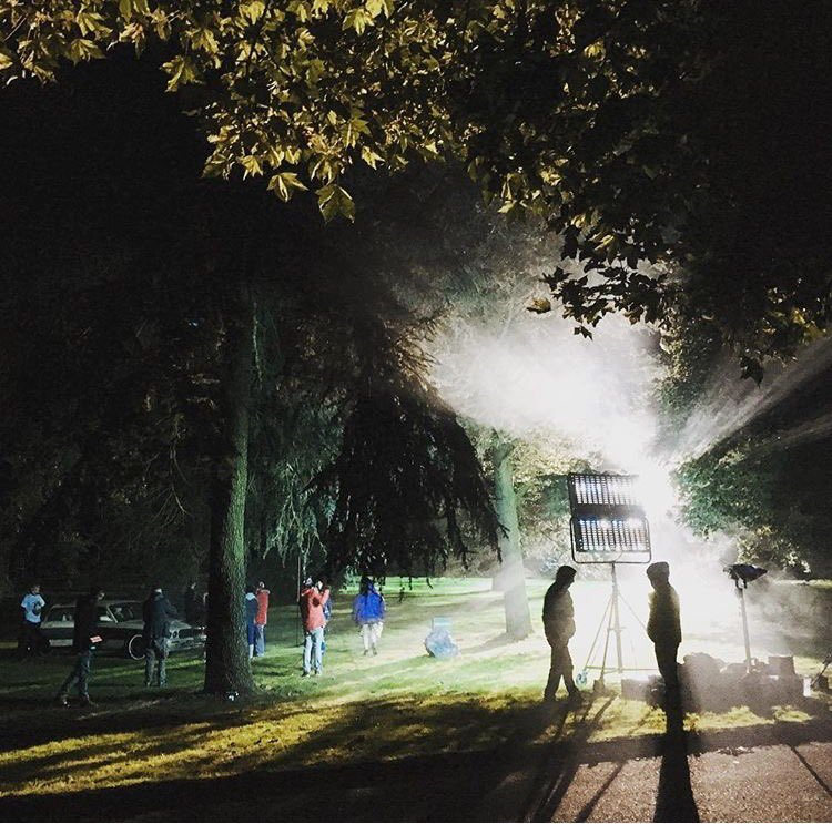 CineoLighting's tweet photo. #Quantum120 lighting up a night shoot! Photo by Mark Stewart. https://t.co/nGlc4olFiz
