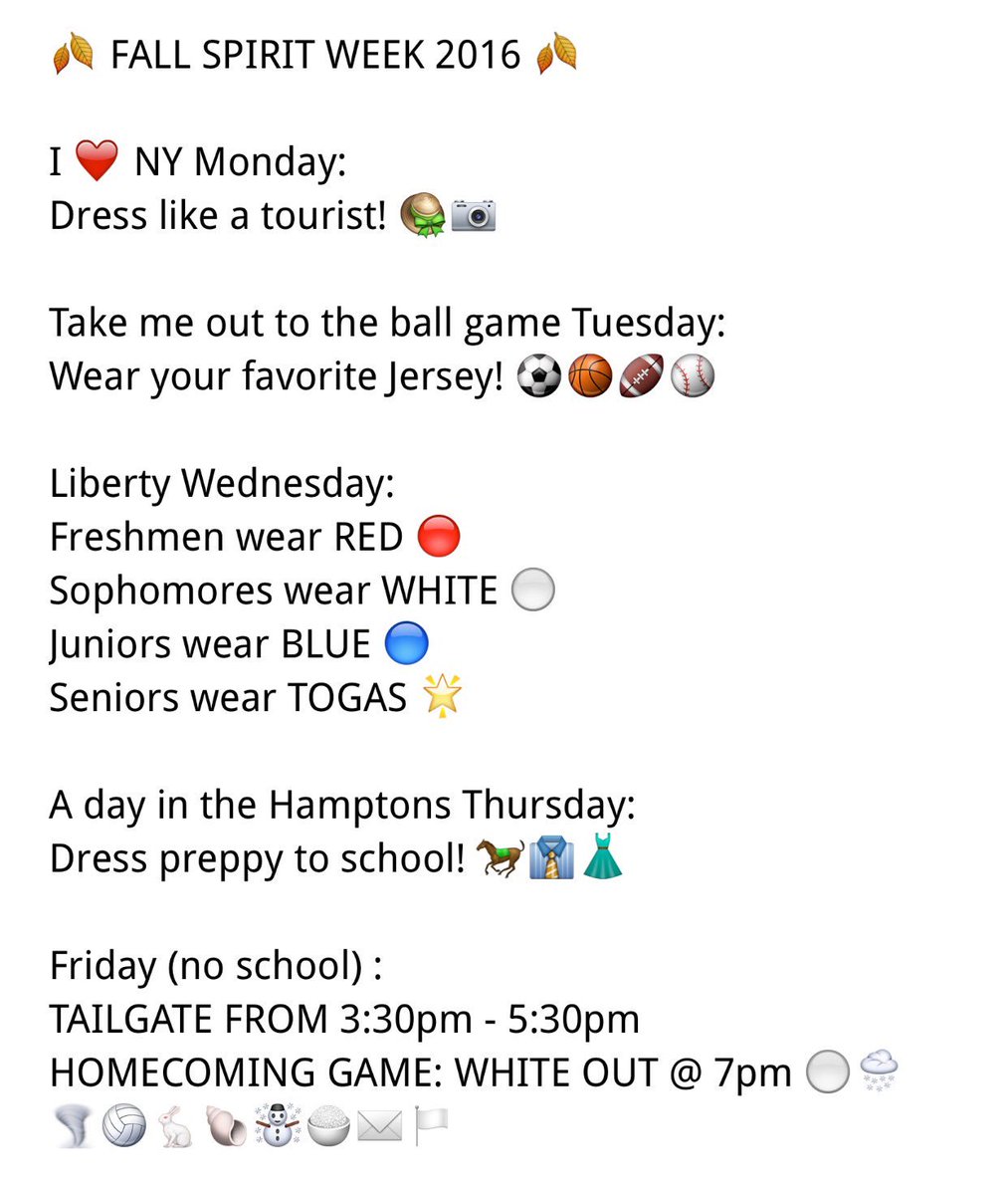 AtomsLeadership's tweet photo. 🚨 FALL SPIRIT WEEK STARTS MONDAY ATOMS! GET HYPE! 🚨#AtomPride #Hoco2k16 #Ahsfallspiritweek2016 🎃🍂🍁 https://t.co/Goij3MGg59