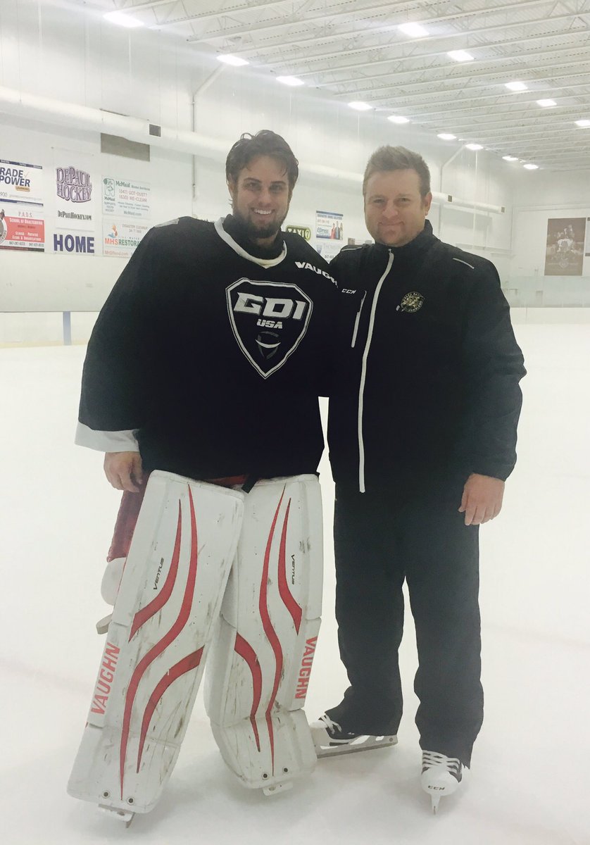 GDIUSAgoalie's tweet photo. Best of luck to former @GamblersHockey &amp; @MiamiOH_Hockey goalie @RyanMcKay35 as he heads to ECHL @UtahGrizz 5 mo of work w/ us. #SimpleGame https://t.co/vhQenVQGI7
