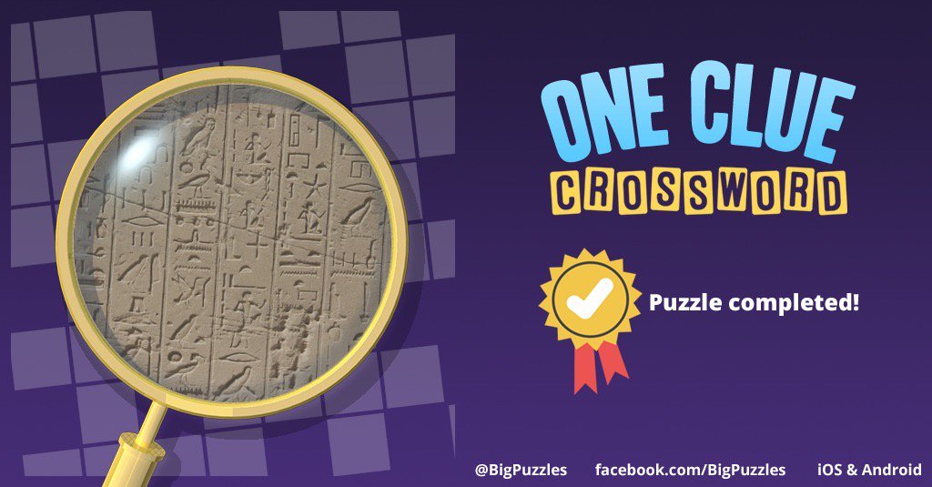 rosneath's tweet image. I completed a puzzle in One Clue Crossword. Play now for free!
onecluecrossword.com #OneClueCrossword