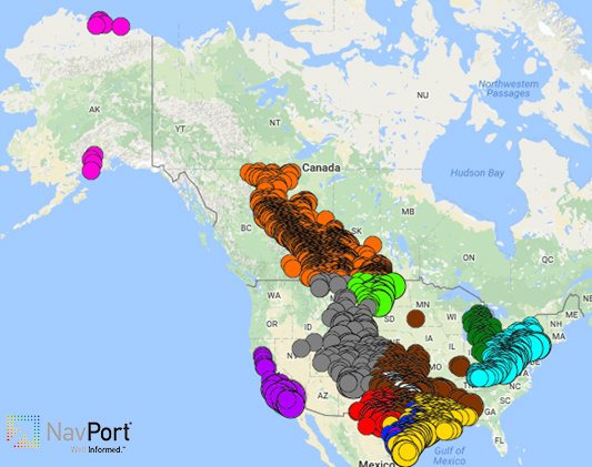 NavPortData's tweet image. Our latest mapping features help #oilandgas companies #innovate! #Oilprices #shalegas #fracking #analytics #datadriven