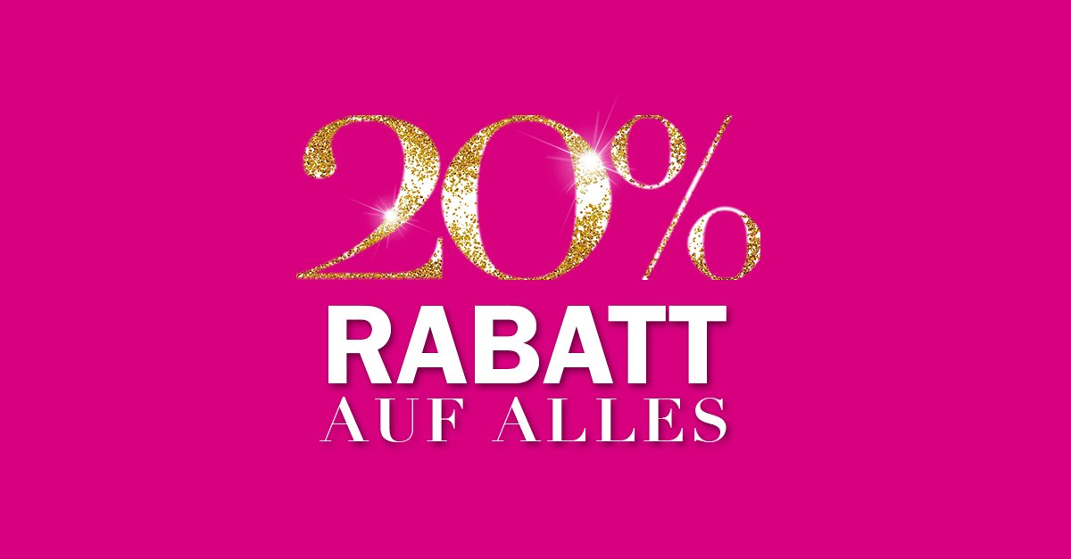 Jetzt geht’s los 😍🎉 3 Tage 20% RABATT AUF ALLES mit Code 10425 fal.cn/E1TF #20jahreheine #20prozent