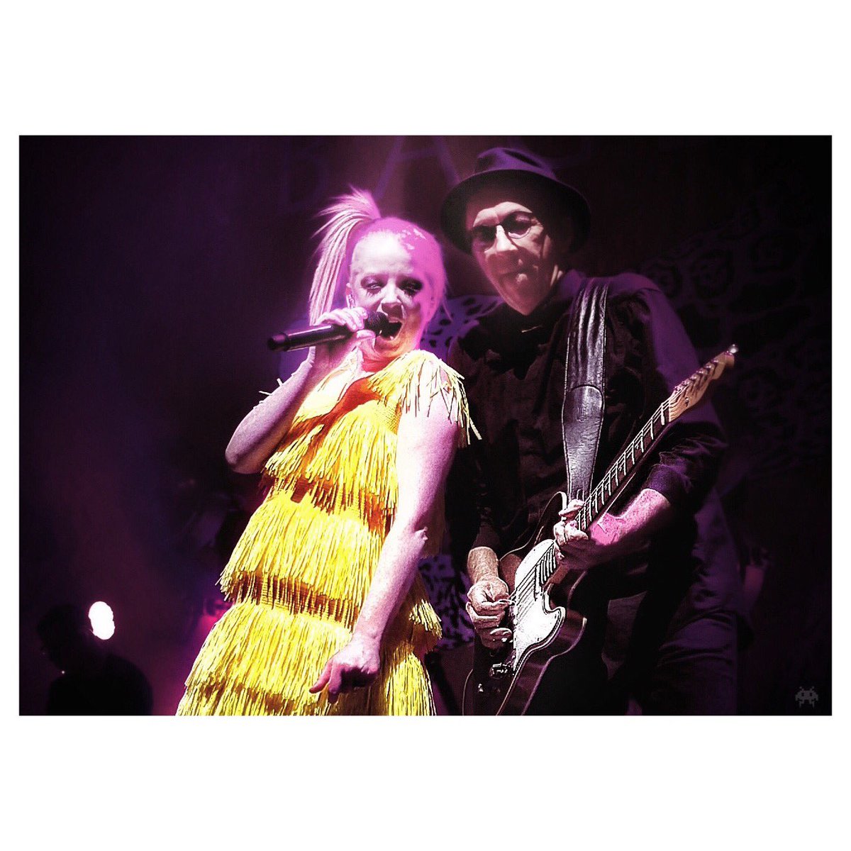 E_SpaceInvader's tweet photo. Shirley Manson and Duke Erikson of @garbage at @sfmasonic last week! #strangelittlebirdstour https://t.co/fUX67gCFZN