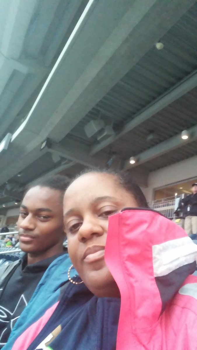 I'm at Nat's Park on the Club Level.Me &amp; my King LJ.