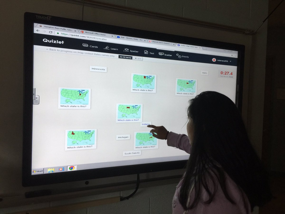HbmsIvy's tweet photo. This is how we study the geography of our 50 states #quizlet #engageHB https://t.co/Hkx4ybQAFO