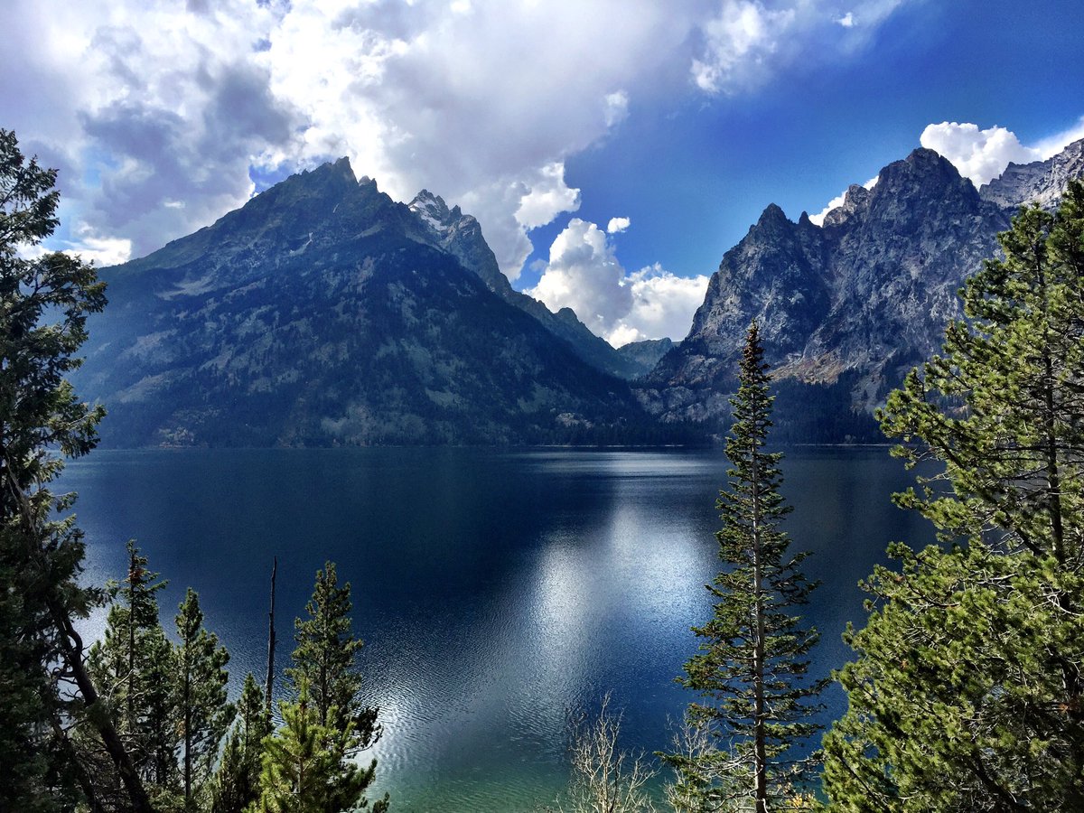 Travelswithmelb's tweet photo. Beautiful day at Grand Teton National Park! Jenny Lake one of my favorite places! #travel #NPS #putitonyourbucketlist https://t.co/QxWV0Hd5D9