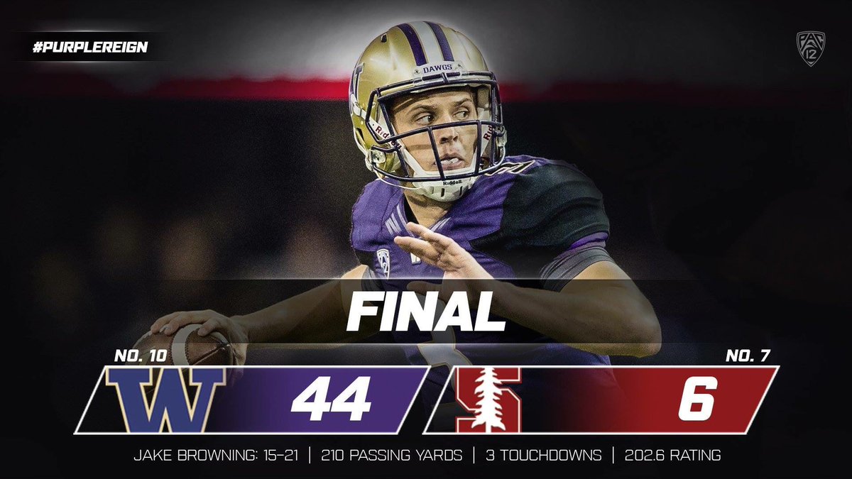 ELDONGUERRERO's tweet photo. #UWHuskies just #purplereigned on that tree! #StanfordvsUW https://t.co/75tmac1gzl