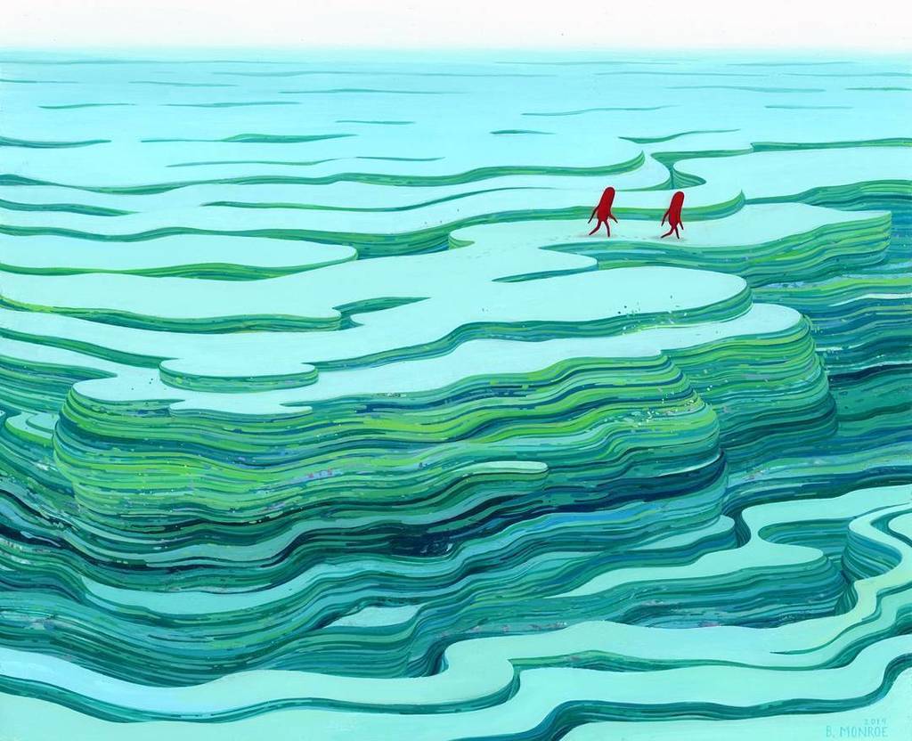 upperplayground's tweet image. Brendan Monroe's work consists of explorations of his ideas and dreams, translated into images of a familiar but un…