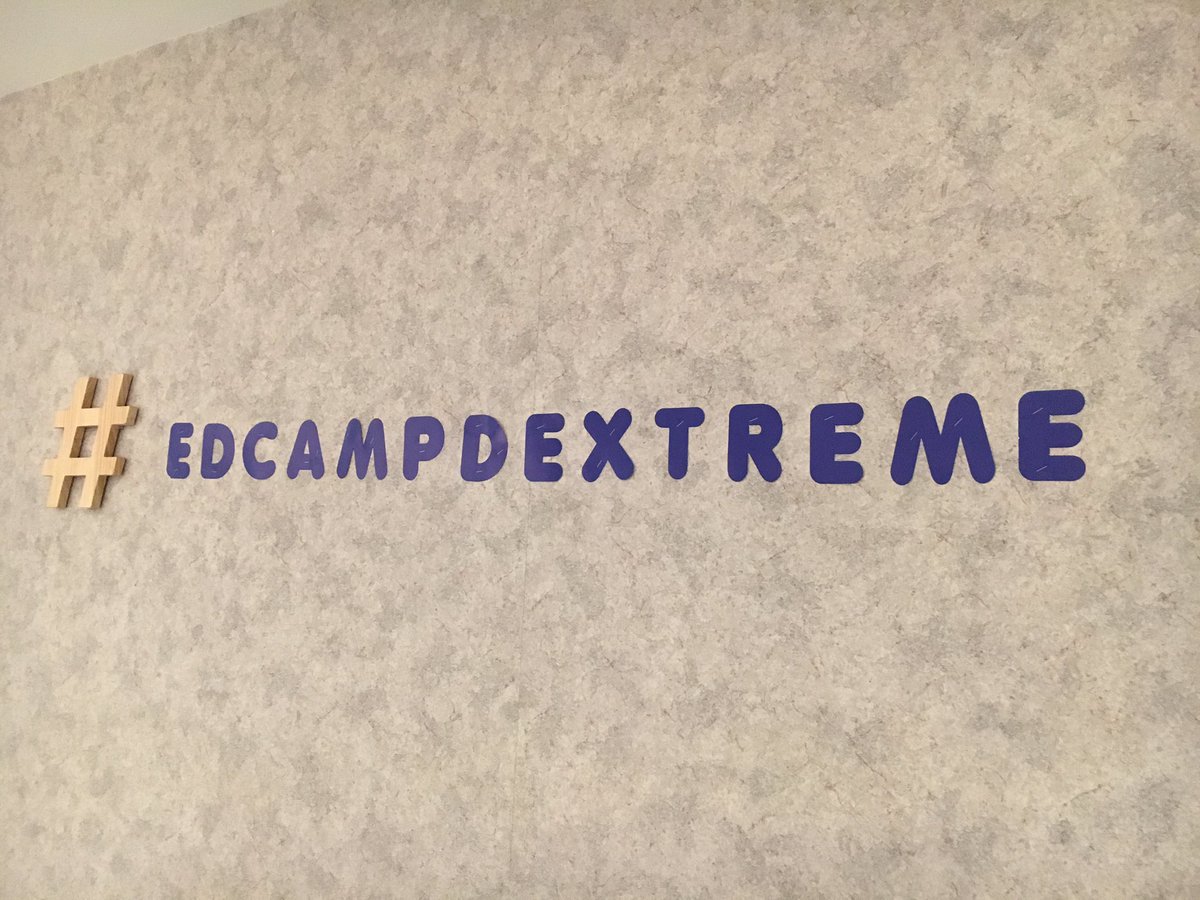 EdCampDExtreme's tweet photo. Make sure you use this hashtag tomorrow!!! #edcampdextreme https://t.co/iYPOA3W92O
