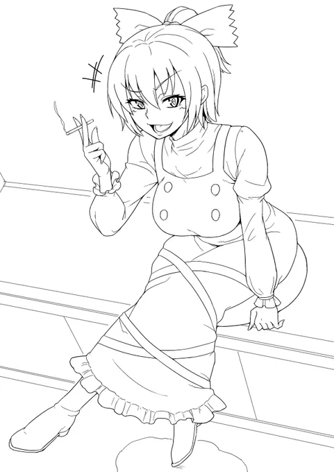 落書き
元ヤンな黒谷ヤマメ 