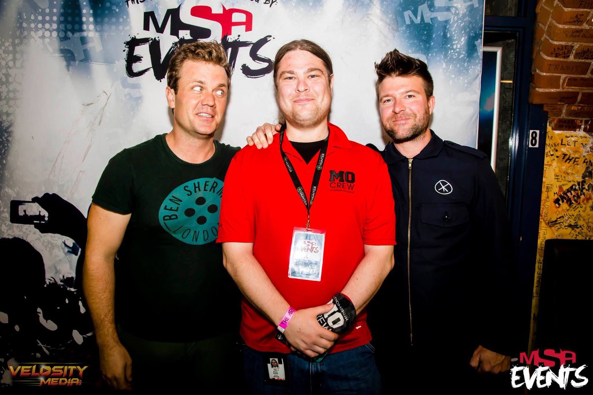 ShaneMBowes's tweet photo. This year I took a much better picture with @USSMUSIC at #MohawkCollege had to rep #MOCrew that night https://t.co/ah31C8BvtC