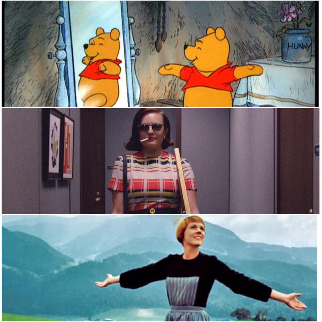kboiv's tweet photo. Okay fuck it
Winnie the Pooh
Peggy Olsen
Maria von Trapp
#threecharacters https://t.co/ZutTQ9hd6i
