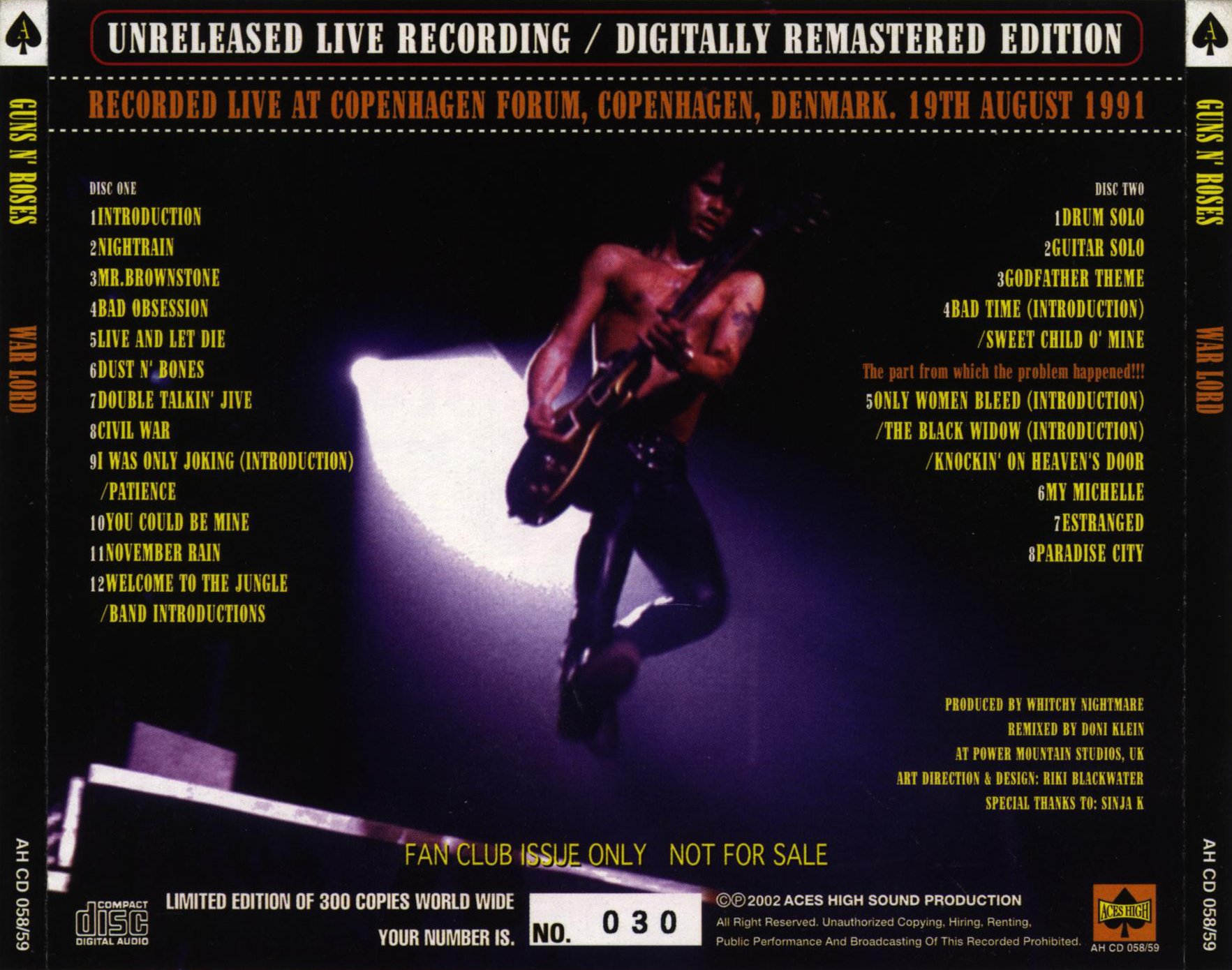 GN'R Bootlegs On X: "Guns N' Roses - 1991-08-19, Copenhagen Forum.