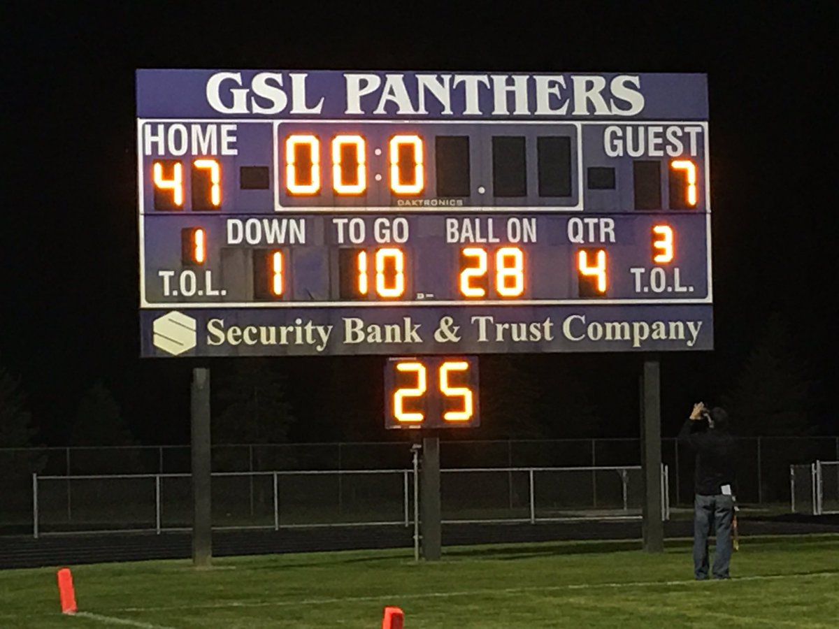 McChronSports's tweet photo. GSL "wrecks the Royals" on Homecoming night, beating Watertown-Mayer 47-7 to improve to 2-3 on the season. https://t.co/ohX8Hv5nlA