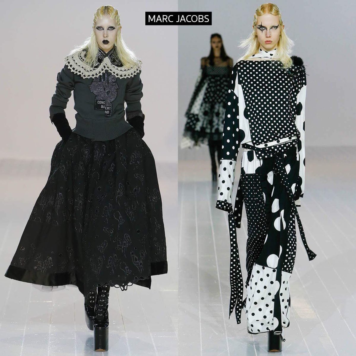 HAMBURGERMAG's tweet photo. Marc Jacobs วินเทอร์นี้โครงสร้างเสื้อผ้ามาแบบระเบิดไซส์ให้พองและใหญ่กว่าปกติ ผสมกับสไตล์โกธิก นึกไม่ออก ลองจินตนาการถึงเลดี้ กาก้า #HamStyle https://t.co/wOlAwB5IAv