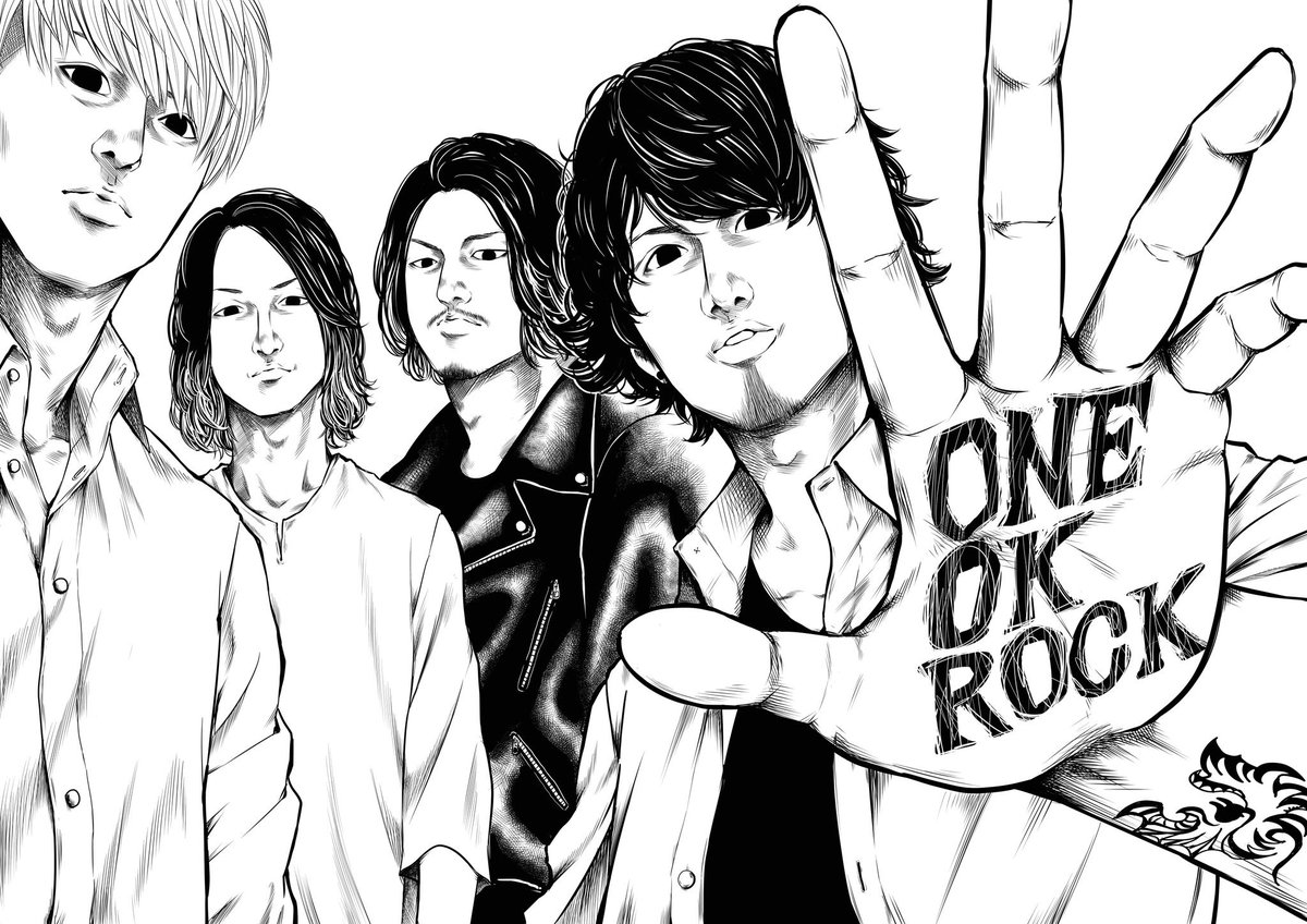 ONE OK ROCK描いたぜ✨ 