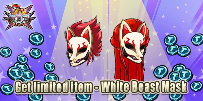 NinjaSaga's tweet photo. A NEW token package is now available for only $0.99!
Grab the White Beast Mask while it lasts -> https://t.co/2GQfynvt2b
#ninjasaga #NS #pvp https://t.co/0ar7fKPB26