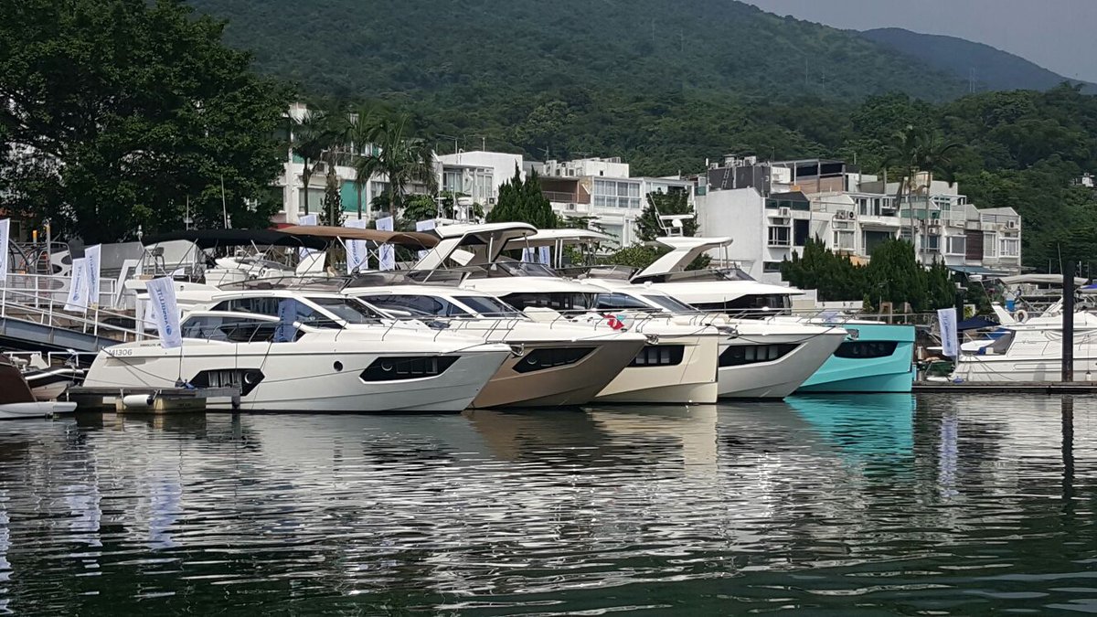 AbsoluteYachtHK's tweet photo. #AbsoluteYachts made its presence in #HK #MarinaCove last Sunday. Thank you for coming! #60Fly #52Fly #45Fly #58Navetta #52Navetta #yacht https://t.co/ISYM0MBn1X