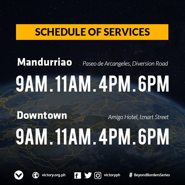 victoryiloilo's tweet photo. Catch us for the second week of "Beyond Borders" as we talk about God's call to missions! #BeyondBordersSeries https://t.co/NVhUKBtW7q