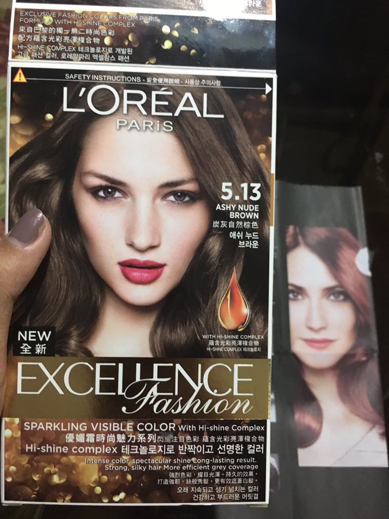 JEDDaldalita's tweet image. 15 more mins. Trying loreal excellence fashion. #haircolor  #lorealph